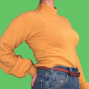✨ yellow Wild Fable fuzzy sweater ✨
